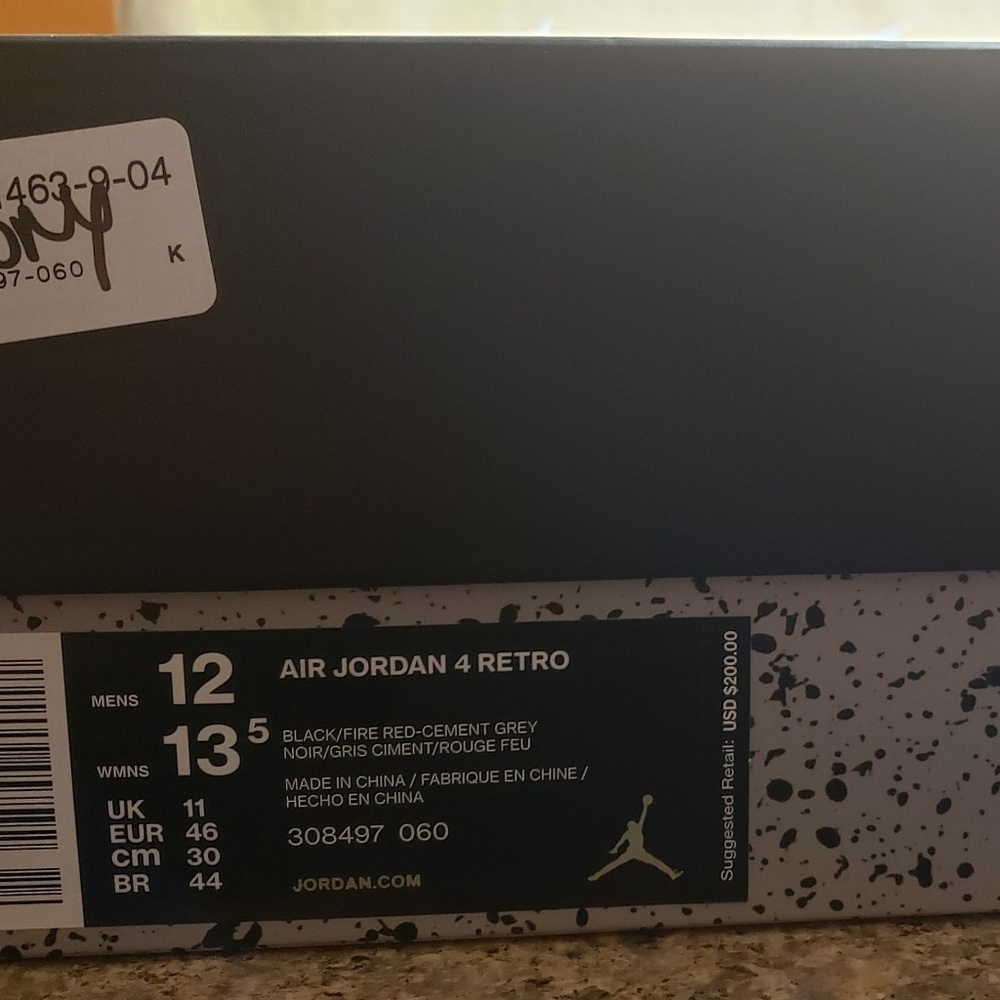 Jordan 4 Bred Sz 12 - Picture 4 of 4
